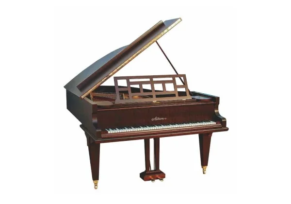 Piano de cola histórico Astron diseñado por Ernst Hiis