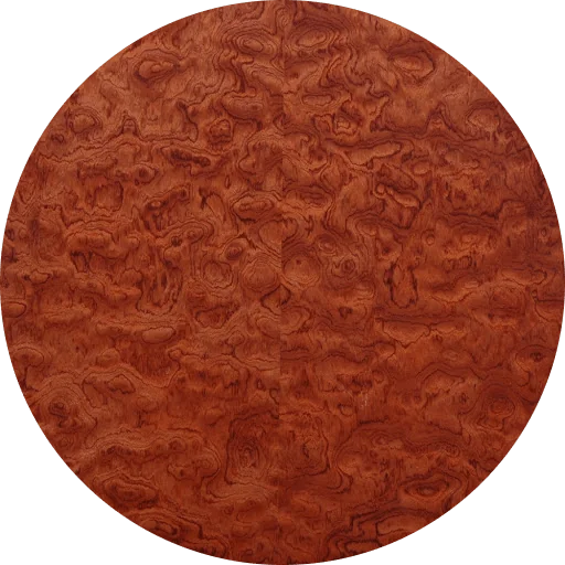 Muestra de madera Bubinga Pulida