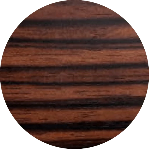 Muestra de madera Ébano de Macasar Pulido